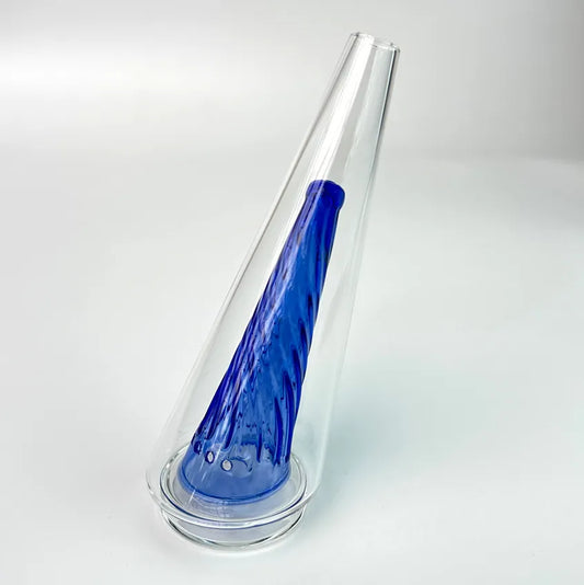 Blue Spiral Core Glass Top (Compatible with Puffco Peak & Peak Pro)