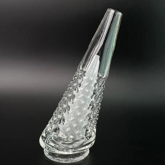 The Frostbite: Textured Drip Glass Top (Compatible with Puffco Peak & Peak Pro)