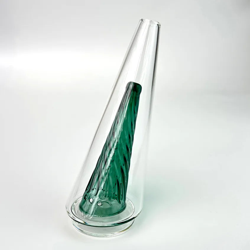 The Emerald Helix Cone Glass Top (Compatible with Puffco Peak & Peak Pro)