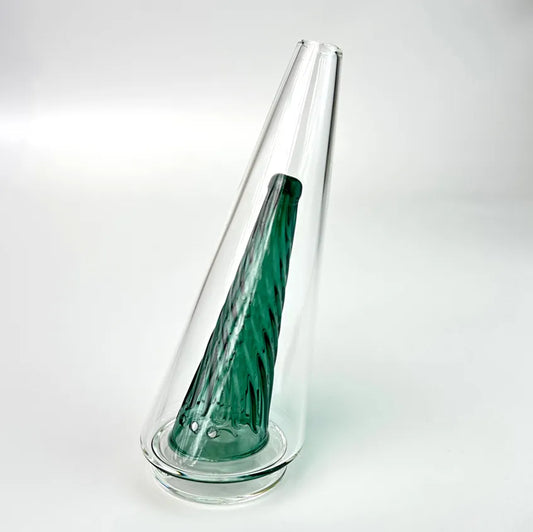 The Emerald Helix Cone Glass Top (Compatible with Puffco Peak & Peak Pro)